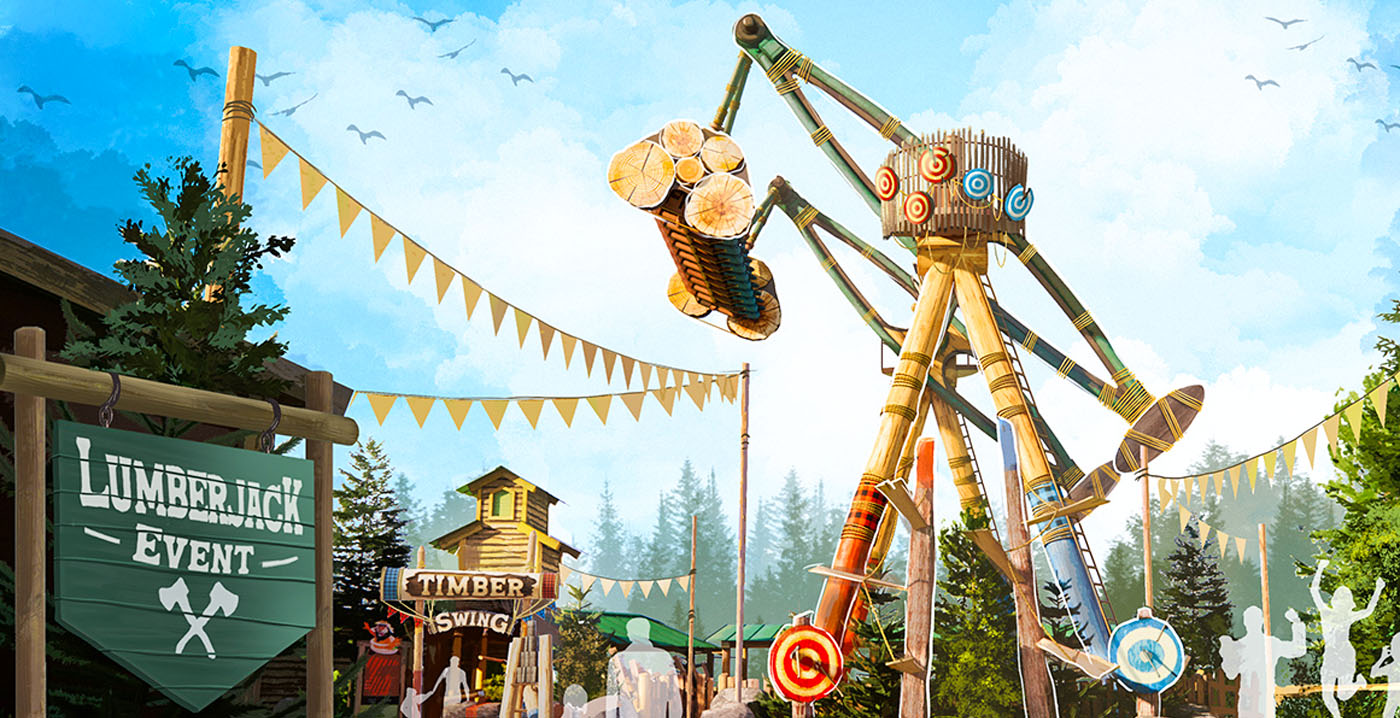 bellewaerde timber swing